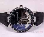 High Quality Ulysse Nardin Perpetual Black Rubber watch Copy